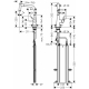Смеситель для кухни HANSGROHE Metris M71 220 с вытяжным изливом, хром