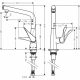 Смеситель для кухни HANSGROHE Metris Select M71 320 сатин