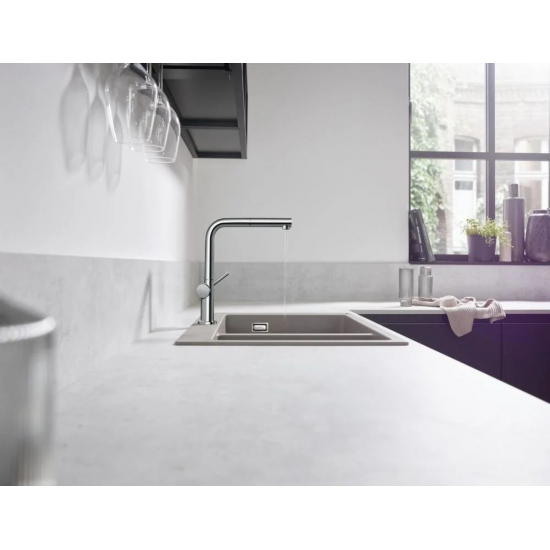 Смеситель для кухни HANSGROHE Talis M54 270 с вытяжным изливом, хром