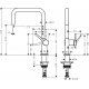 Смеситель для кухни HANSGROHE Talis M54 U 220 чёрный