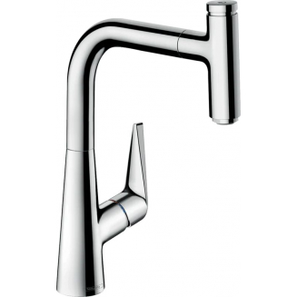 Смеситель для кухни HANSGROHE Talis Select M51 220 с вытяжным изливом, хром