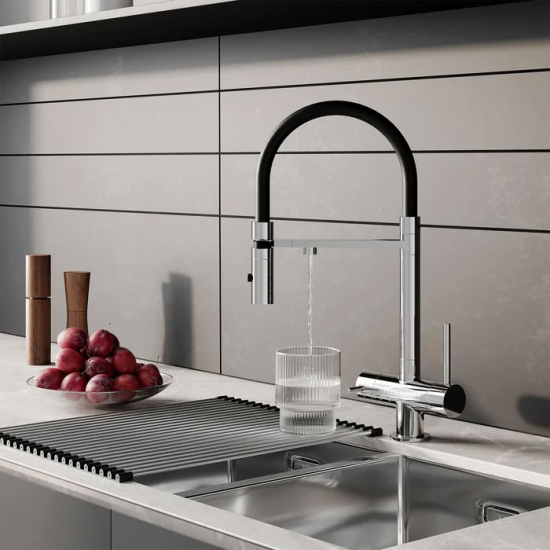 Смеситель для кухни IDDIS Ace ACESBFFi05 с краном для питьевой воды, хром