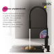 Смеситель для кухни IDDIS Ikon IKNBLFFi05 с краном для питьевой воды, чёрный