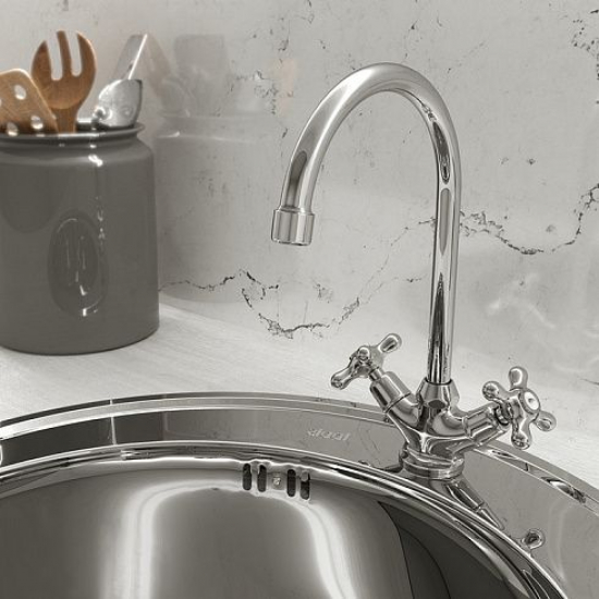 Смеситель для кухни IDDIS Jeals 59000T4C+W04 хром