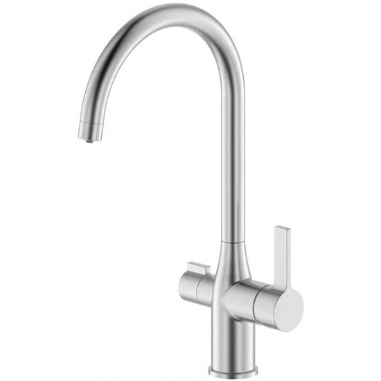 Смеситель для кухни IDDIS Pure PURBNFJi05 с краном для питьевой воды, сатин