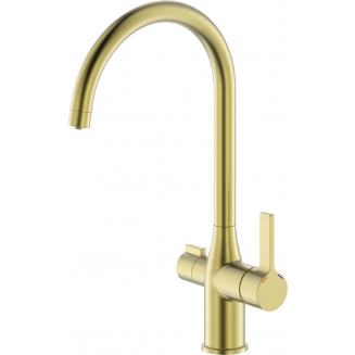 Смеситель для кухни IDDIS Pure PURMGFJi05 с краном для питьевой воды, золото