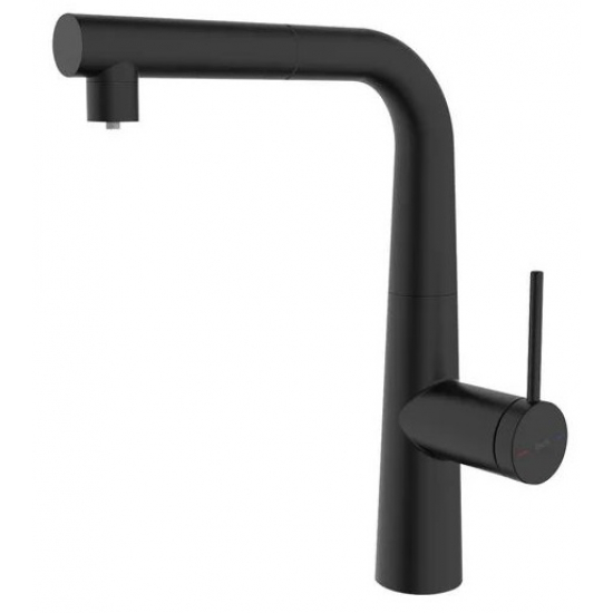 Смеситель для кухни IDDIS Pure PURSBPFi05N с краном для питьевой воды, чёрный