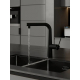 Смеситель для кухни IDDIS Pure PURSBPFi05N с краном для питьевой воды, чёрный