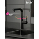Смеситель для кухни IDDIS Pure PURSBPFi05N с краном для питьевой воды, чёрный