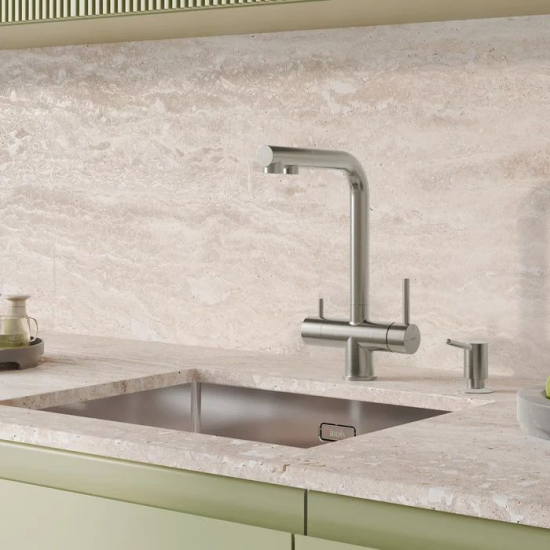 Смеситель для кухни IDDIS Umbra UMBBNPFi05 с краном для питьевой воды, сатин