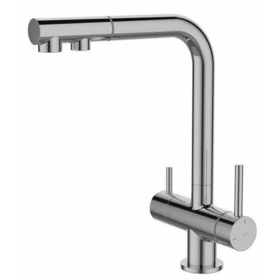 Смеситель для кухни IDDIS Umbra UMBSBPFi05 с краном для питьевой воды, хром