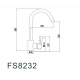 Смеситель для кухни из нержавеющей стали FMARK FS8232