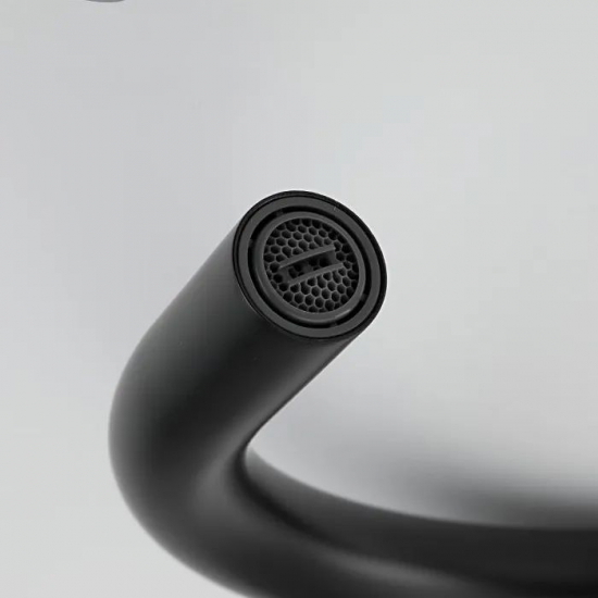 Смеситель для кухни из нержавеющей стали FRUD R42052-12 чёрный матовый