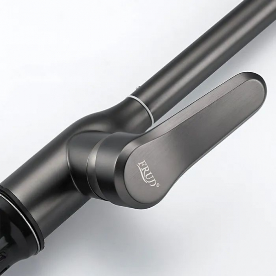 Смеситель для кухни из нержавеющей стали FRUD R44052-11 серый космос