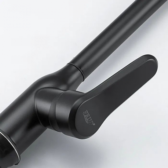 Смеситель для кухни из нержавеющей стали FRUD R44052-12 чёрный матовый