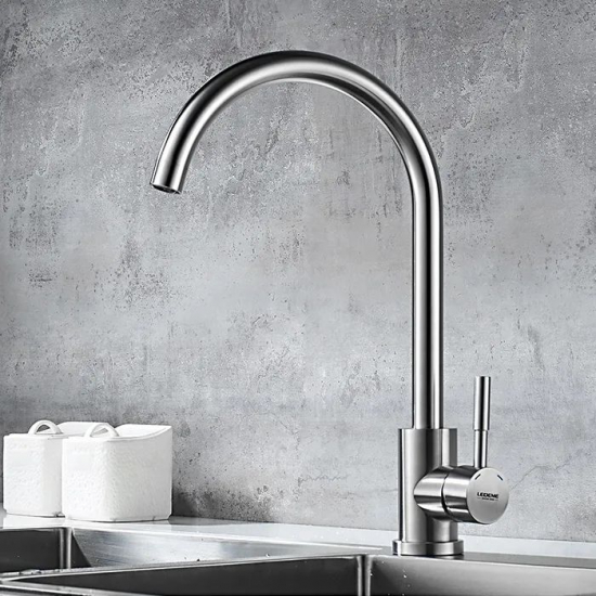 Смеситель для кухни из нержавеющей стали LEDEME L74998A-3