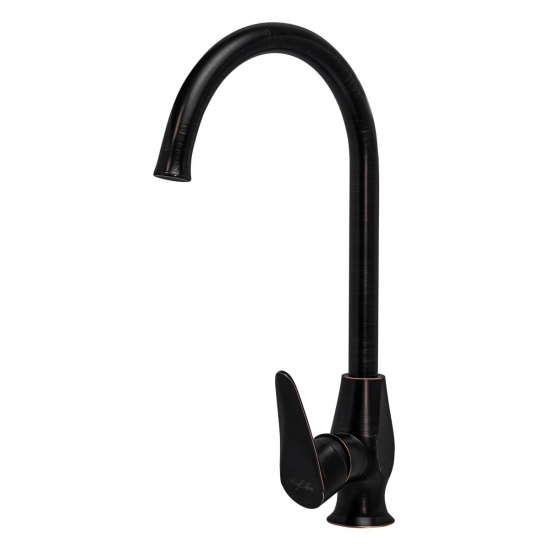 Смеситель для кухни из нержавеющей стали ПСМ-301-3 чёрная бронза