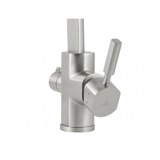 Смеситель для кухни KAISER Decor 40144-5 с краном для питьевой воды, серебро