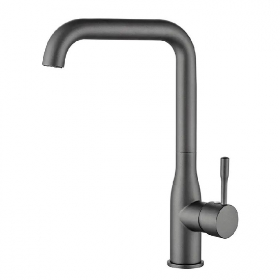 Смеситель для кухни LEDEME L4698U серый матовый