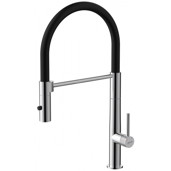 Смеситель для кухни LEMARK Beluga LMF-8074B-C с гибким изливом