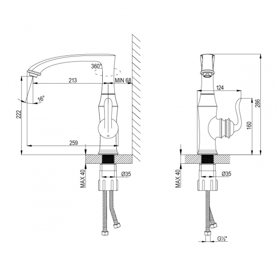 Смеситель для кухни LEMARK Brava LM4705G золотой
