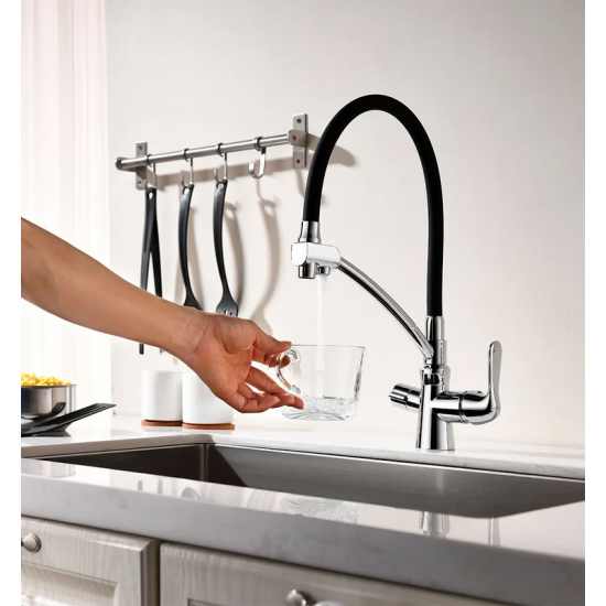 Смеситель для кухни LEMARK Comfort LM3070C с краном для питьевой воды