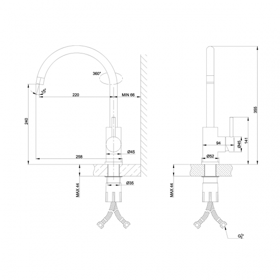 Смеситель для кухни LEMARK Expert LM5078S