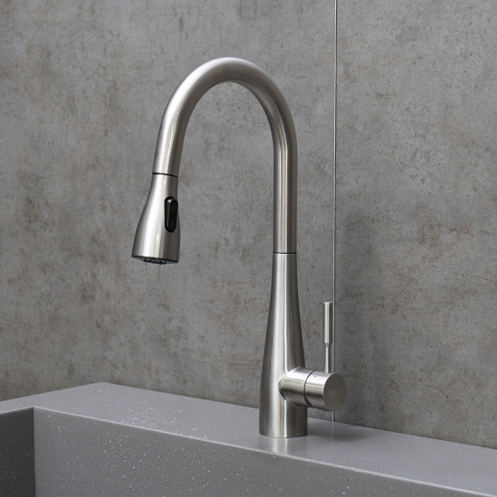 Смеситель для кухни LEMARK Expert LM5084S с вытяжным изливом