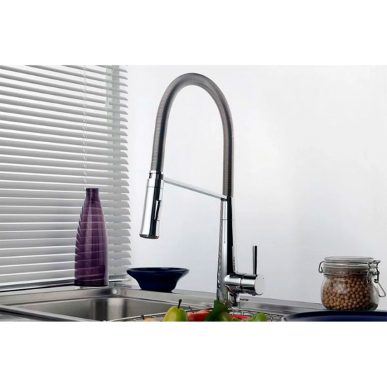 Смеситель для кухни LEMARK Soul LM6002C с гибким изливом