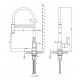 Смеситель для кухни LEMARK Soul LM6006C с гибким изливом