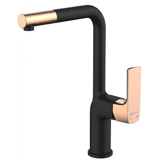 Смеситель для кухни LEMARK Ursus LM7205BLR чёрный/золото
