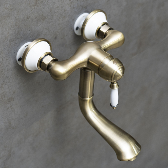 Смеситель для кухни LEMARK Villa LM4811B настенный, бронза