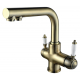 Смеситель для кухни LEMARK Villa LM4861B с краном для питьевой воды, бронза