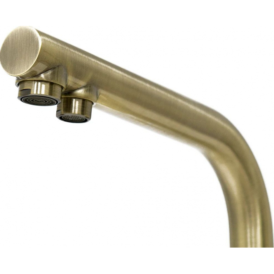 Смеситель для кухни LEMARK Villa LM4861B с краном для питьевой воды, бронза