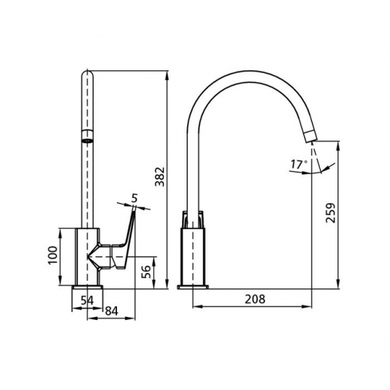 Смеситель для кухни MILARDO Atlantic ATLSB00M05