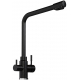 Смеситель для кухни MIXLINE ML-GS13 (308) с краном для питьевой воды, чёрный
