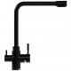 Смеситель для кухни MIXLINE ML-GS13 (308) с краном для питьевой воды, чёрный