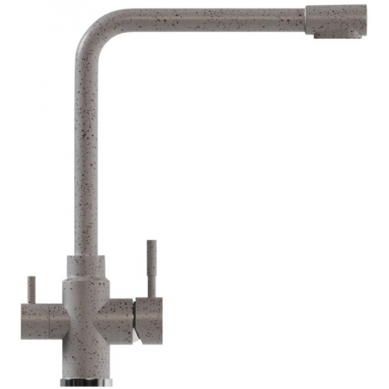 Смеситель для кухни MIXLINE ML-GS13 (328) с краном для питьевой воды, бежевый