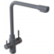 Смеситель для кухни MIXLINE ML-GS13 (342) с краном для питьевой воды, графит