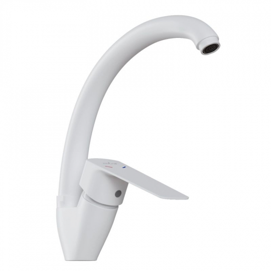 Смеситель для кухни MIXLINE ML15-032W белый
