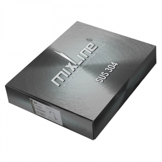 Смеситель для кухни MIXLINE MLSS-0301BL из нержавеющей стали, чёрный графит