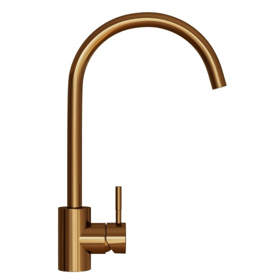 Смеситель для кухни MIXLINE MLSS-0303BR из нержавеющей стали, бронза
