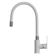 Смеситель для кухни MIXLINE Plus City White ML33-098 с гибким изливом, белый/хром