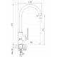 Смеситель для кухни MIXLINE Plus Energy ML28-032 хром