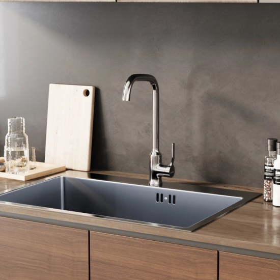 Смеситель для кухни MIXLINE Plus Flat ML40-032 хром