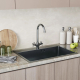 Смеситель для кухни MIXLINE Plus Graphite ML38-032 графит