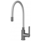 Смеситель для кухни MIXLINE Plus Kitchen Line ML35-098 с гибким изливом, белый/хром