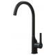 Смеситель для кухни MIXLINE Plus Round Black ML23-032 чёрный