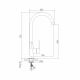 Смеситель для кухни MIXLINE Plus Round Black ML23-032 чёрный