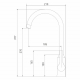 Смеситель для кухни MIXLINE Plus Round ML22-032 хром